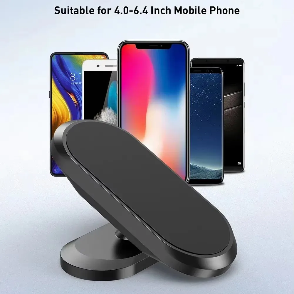 360° Rotating Magnetic Car Phone Holder - Universal Smartphone Mount and GPS Stand