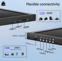 12.3 inch 1920x720 IPS screen monitor , HD LCD Bar Extender Monitor for Laptop/PC/Switch/Xbox, Type-C & HDMI Ports - Image 2