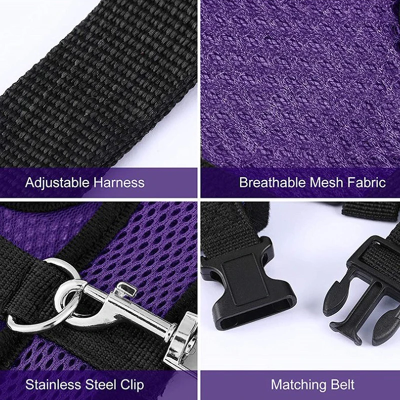Fashion Chicken Vest Hen Belt Pet Harness Matching Collars Bow Comfortable Leads Breathable Poultry Supplies chicken toys accessories chicken decoration rooster neck collar