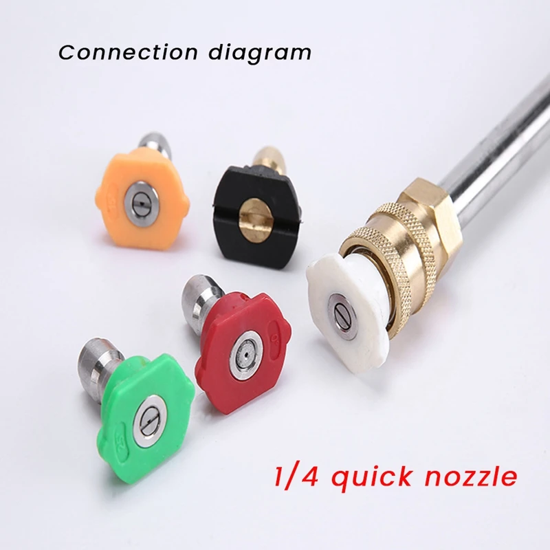 1 PCS M22  1/4 인치 고압 세척기 확장 완드 스피어 익스텐더 범용 자동차 청소 와셔 퀵 커플 링