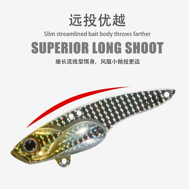 Metal VIB Bait 3.5g 5g 7.5g 10g 14g Copper Vibration Blade Fishing Lures Sinking Swimbait Iscas Artificiais Pesca Bass Pike