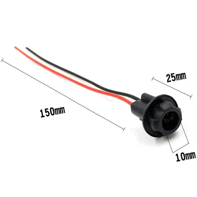 LED 어댑터 커넥터 거치대 라이트 베이스 자동차 램프 익스텐션 와이어 케이블 플러그, 자동차 액세서리 전구 소켓, T10 W5W 소켓, 10 개