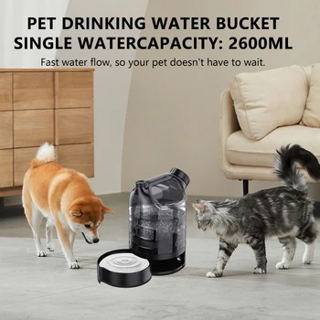 2.6L water bottle, large capacity outdoor pet drinking water bottle, outdoor cat and dog water bottle