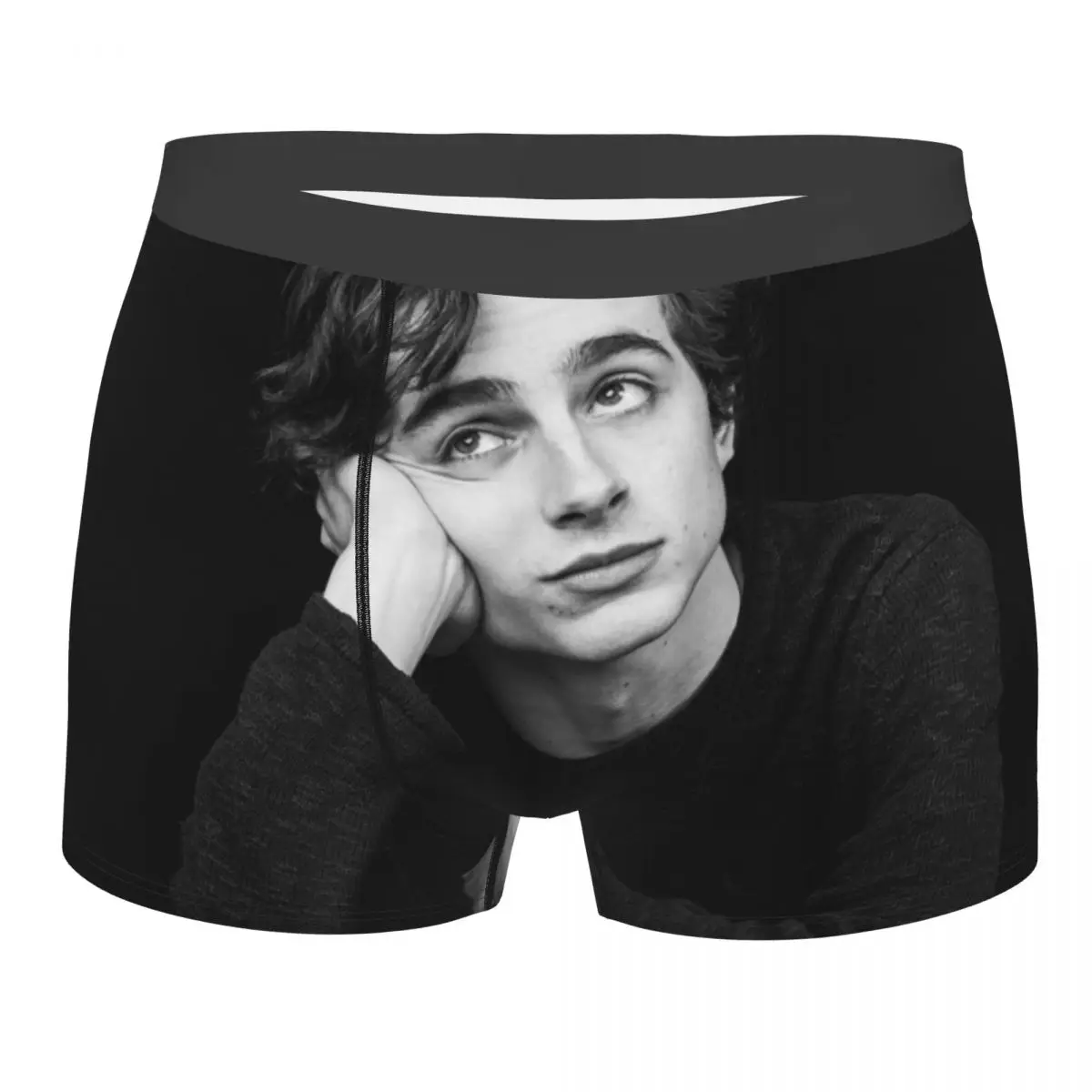 

Male Fashion Awesome Timothee Chalamet Underwear Boxer Briefs Men Stretch Shorts Underpants