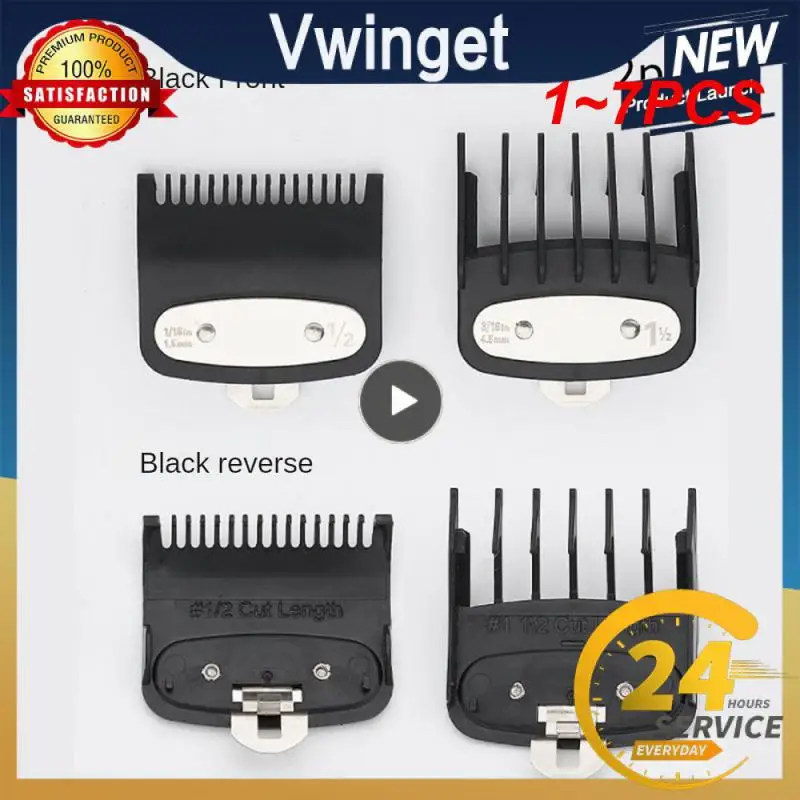 

1~7PCS For Hair Clipper Guide Comb Cutting Limit CombsSet Standard Guards Attach Parts Electric Clippers Accessories