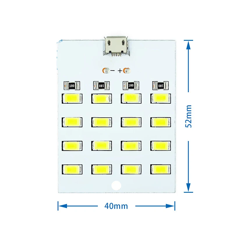 Hohe qualität 5730 smd 5V 430mA ~ 470mA Weiß Mirco Usb 5730 LED beleuchtung panel USB mobile licht Notfall licht nacht licht