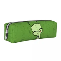 Dog Gir Invader Zim Pencil Cases Fashion Cartoon Pen Holder Bag for Student Big Capacity Students School Zipper Pencilcases 1