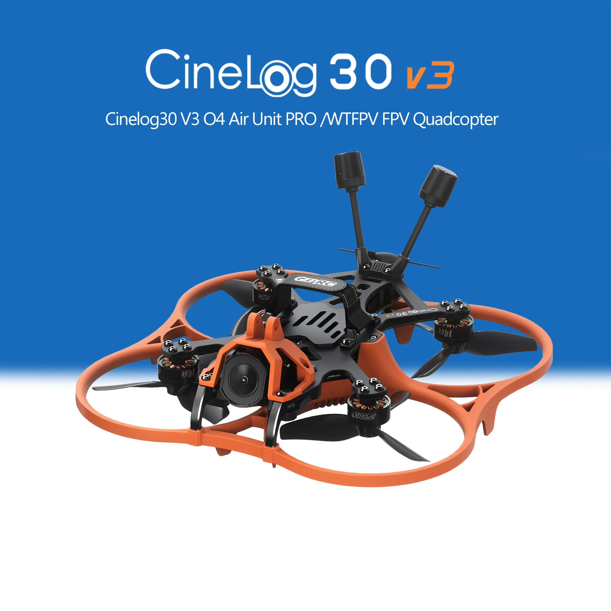 Drone FPV de course WTFPV O4 Pro - ELRS 2.4G ou TBS NanoRX - PNP ou combo, prêt à voler