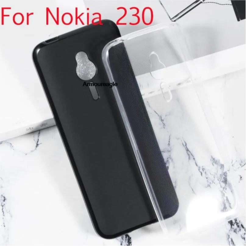 Multi Color Gel Tpu Slim Soft Anti Skiding Case Cover Posteriore Per Nokia 230 / 230 Dual Sim Phone Gomma Silicone Bag Saver