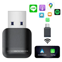 M10 2in1 Wireless CarPlay Adapter For OEM Wired CarPlay or OEM Wired Android Auto Plug&Play Bluetooth Smart CarPlay - Image 5