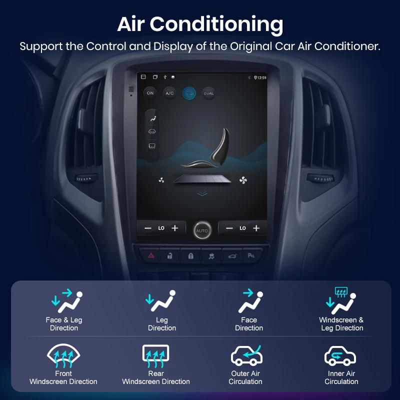 JUNSUN 4+64GB Carplay GPS Navi 1 DIN 360° Autoradio, FM