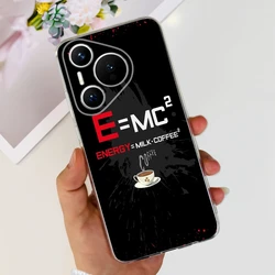 Cute Cartoon Painted Clear Silicone Phone Case - Soft Shell Cover for Pura 70 Pro Plus (828)