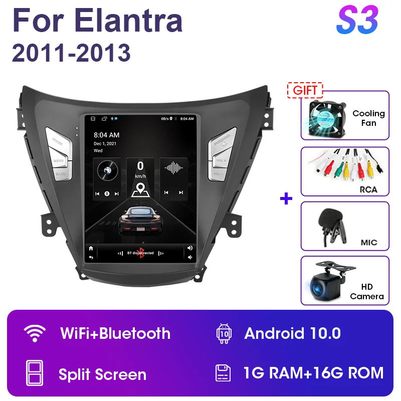 2Din Android 11 For Hyundai Elantra Avante I35 2011-2013 Car Stereo Radio Multimedia Video Player Navigation Carplay IPS DSP RDS pioneer car stereo Car Multimedia Players