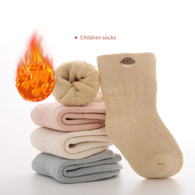 Warm Thick Lined Baby Socks for Winter