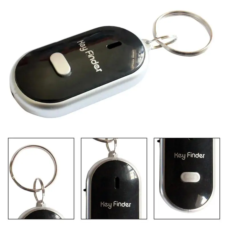 Key Finder Whistle Key Finder Flashing Beeping Remote Lost Keyfinder Locator Keychain Anti-lost Device Alarm