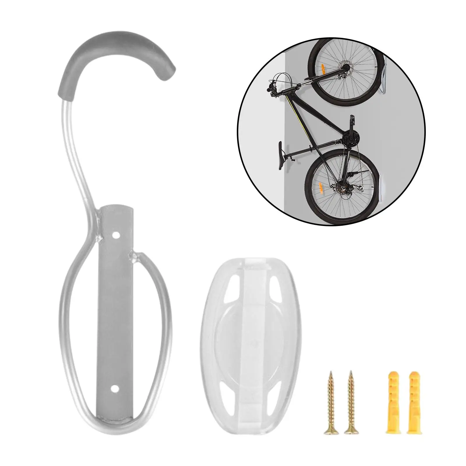 

with Screws Bike Storage Rack Sturdy Easy to Intall Save Place Practical Hanging Wall Hanger