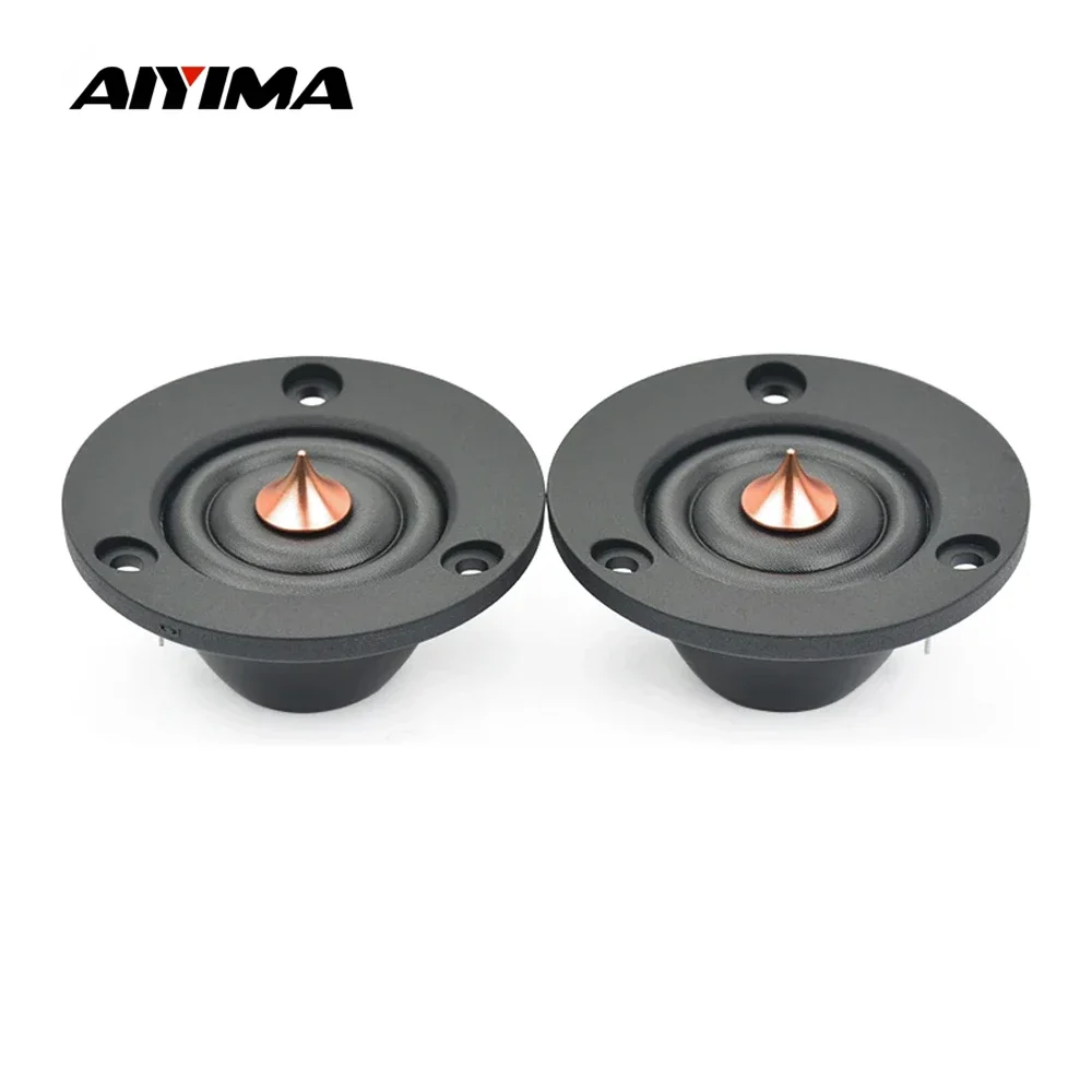 2 Inch Tweeter 6 Ohm 4 Ohm 30W HIFI Silk Dome Treble Speaker Home Theater Audio Loudspeaker For Car Modification 2Pcs AIYIMA audio speakers,tweeter speaker