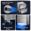24" Undercounter Refrigerator, 2 Drawer Built-in Beverage Refrigerator with Touch Panel, 5.3 Cu.ft. Under Counter Fridge 6