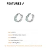 F.I.N.S 1PC Irregular Surface Enamel S925 Sterling Silver Ear Clip Texture Ear Cuffs for Non Pierced Ears Catilage Fine Jewelry 5
