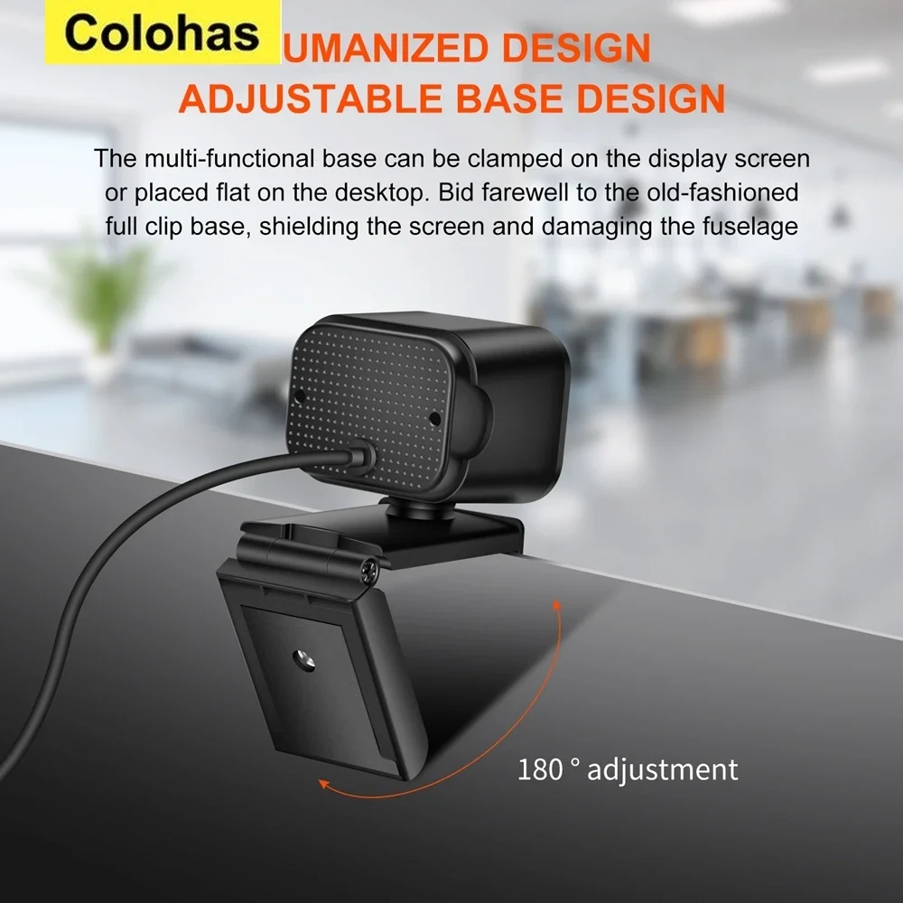 1PC 2K Full HD 1080P Web Camera Autofocus With Microphone USB Web Cam For PC Computer Mac Laptop Desktop YouTube Webcamera
