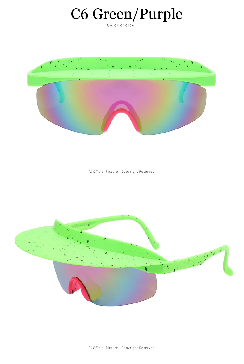 Lunettes de soleil de cyclisme oversized visière sport_voghion.com
