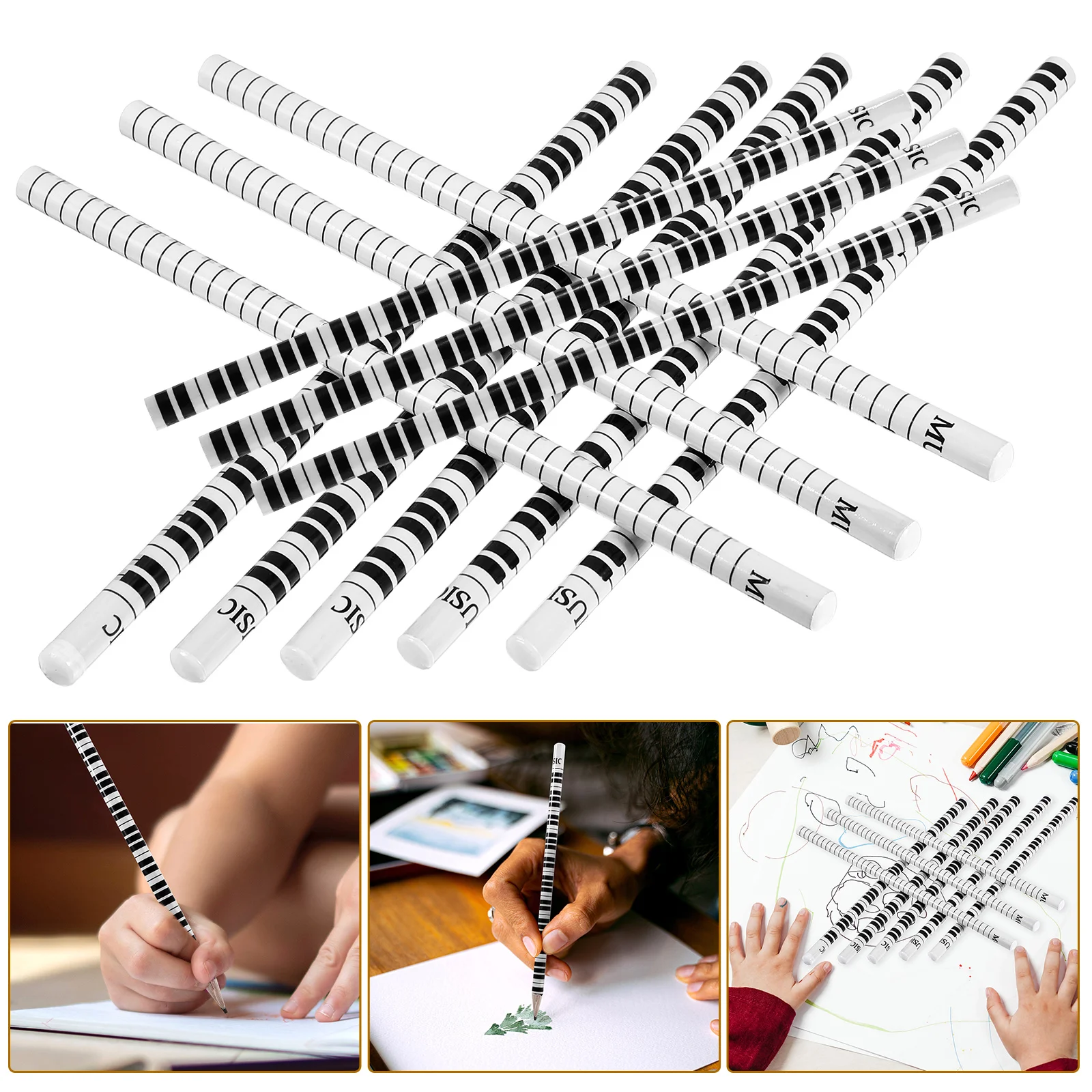 

36 шт. Карандаши вечерние сувениры портативные карандаши с рисунком Пианино музыкальные деревянные карандаши