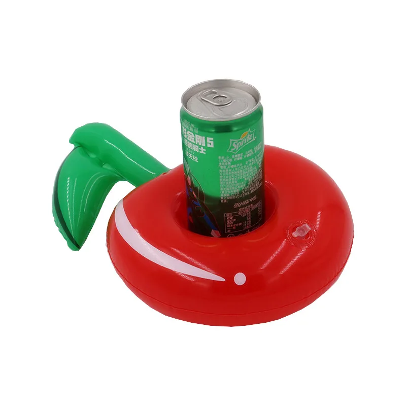 

Cherry Cup Holder Swim Ring Inflatable Water Coaster Floating Drink Cup Holder Swimming Equipment Wholesale