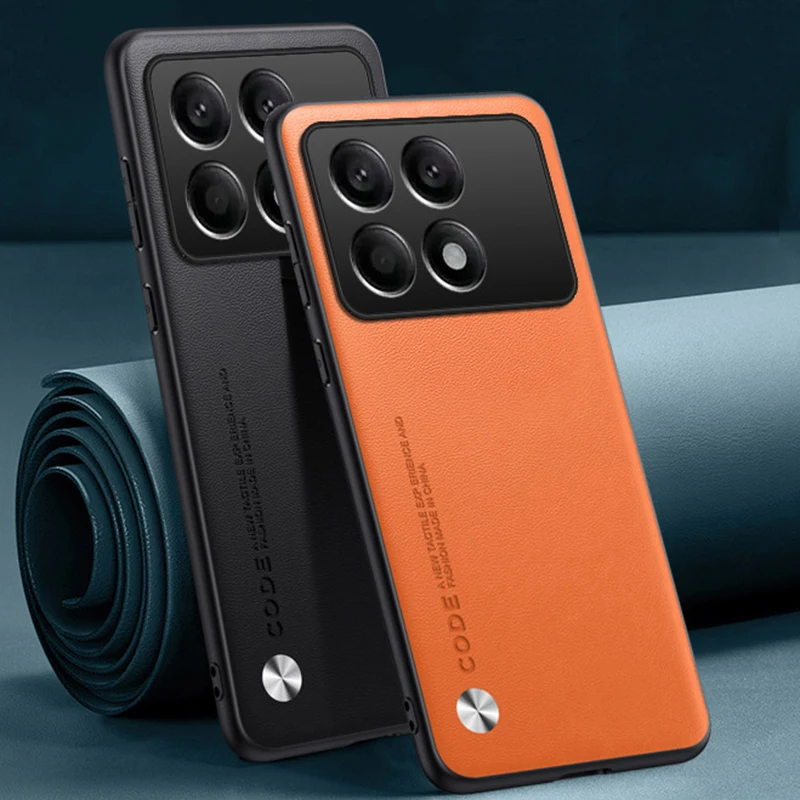Luxury PU Leather Phone Case with Silicone Full Protection - Premium Back Cover
