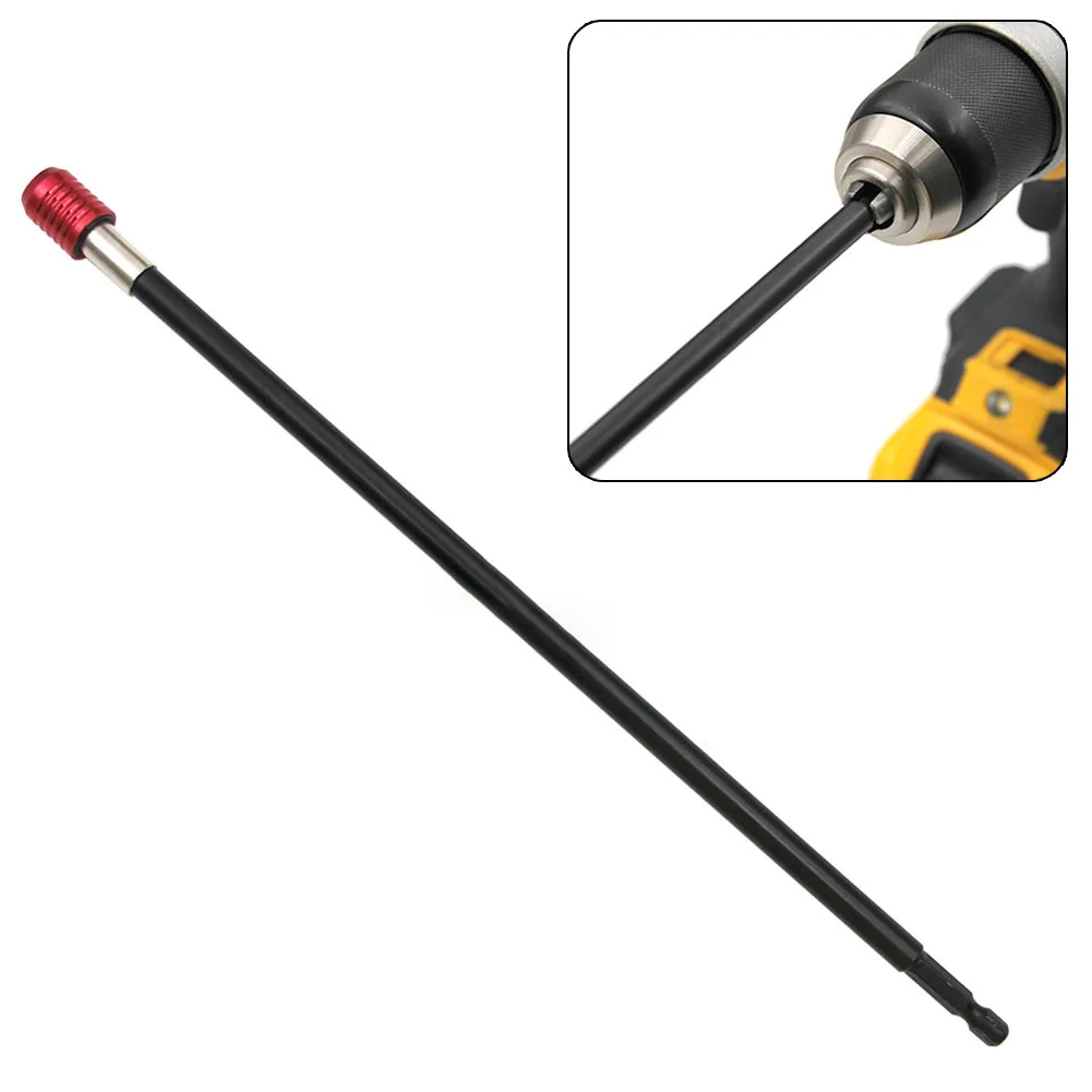 

300mm 1/4" Screwdriver Drill Bit Holder Quick Release Magnetic Shank Extension Rod For Impact Driver Screws Nuts
