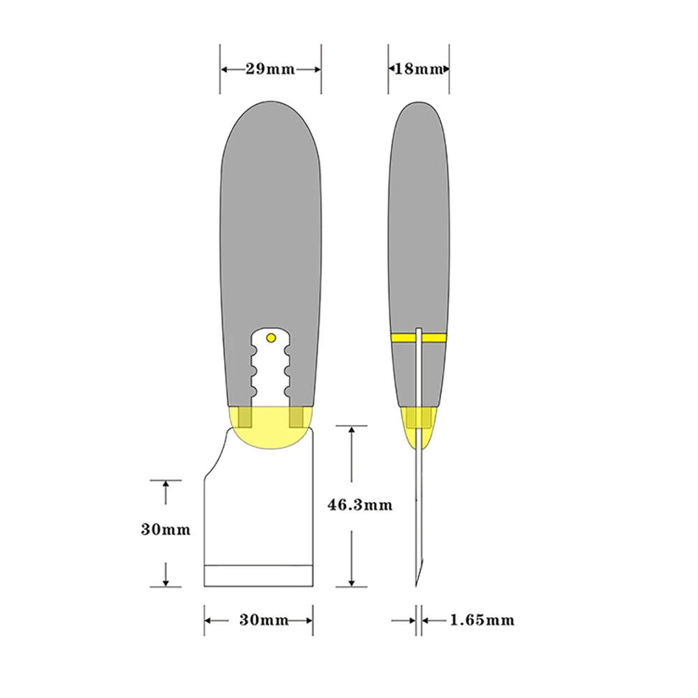 YORKSHINE 가죽 커팅 나이프, M390/440C 스틸, DIY 수제 가죽 공예, 하이 엔드 커터, 30mm 스트레이트 블레이드, 나무 손잡이 포함