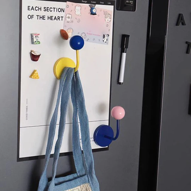 Crochet magnétique créatif sans poinçon, 1 pièce, décoration pour la cuisine, le réfrigérateur, la salle de bain 4