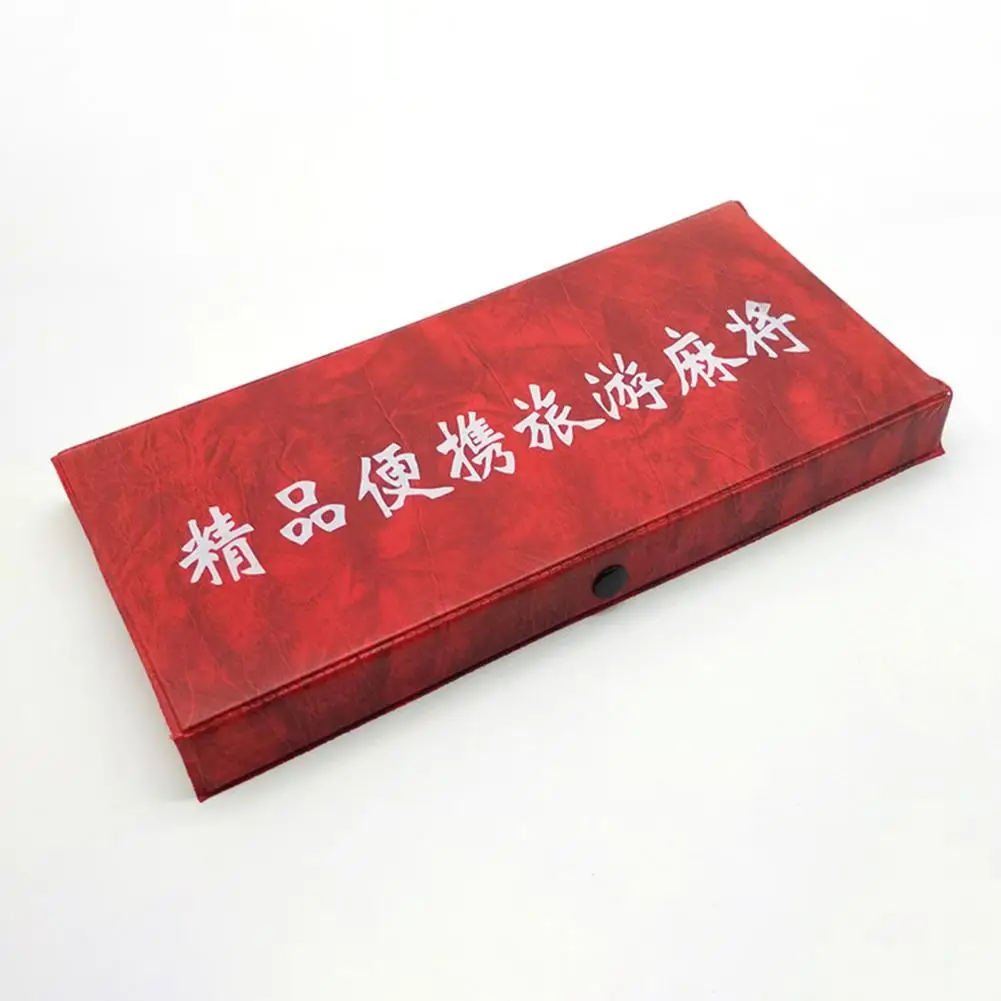 Mini Mahjong Set Portable Mahjong Board Portable Mini Game Set for Travel Home Parties Lightweight Classic for On-the-go