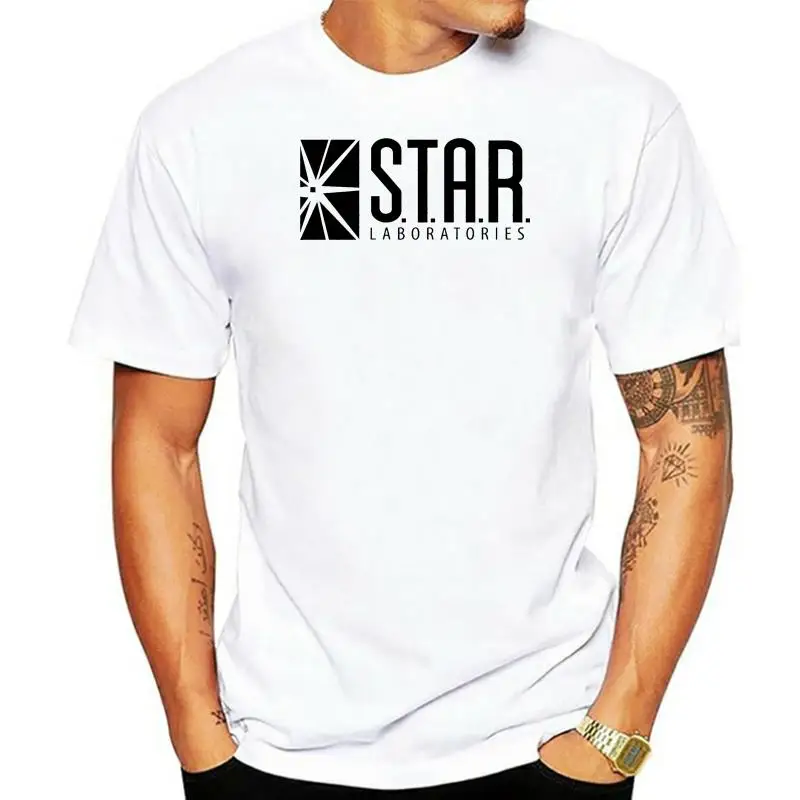 Футболка The Flash STAR Laboratories от Stephens Apparel Мужская модная футболка |