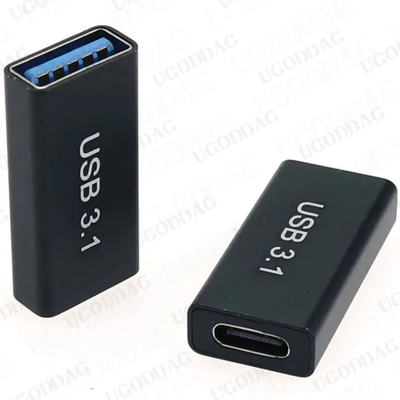 Usb adapter 1/2 PCS USB 3.0 female to USB Type C female extender converter