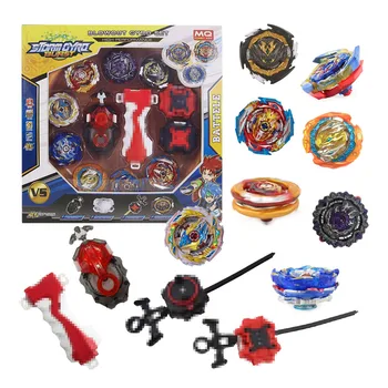 Toupie Beybaldes Set 8Pcs Top Spinner with Battle Disk + 3 Launcher in Color Box Toys for Children 1