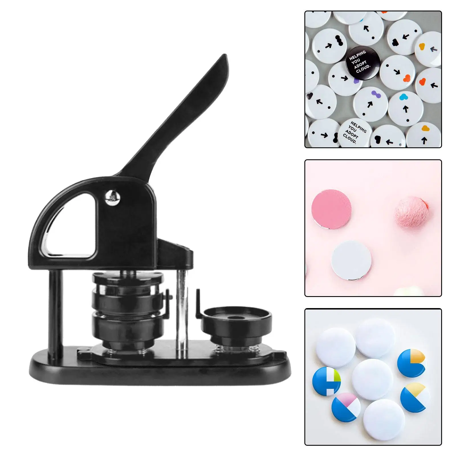 Button Badge Making Fridge Round Badge Making Pin Making Pin Maker Machine for DIY Gifts Keychain Pin Buttons Attachments Button Badge Making Fridge Round Badge Making Pin Making Pin Maker Machine for DIY Gifts Keychain Pin Buttons Attachments