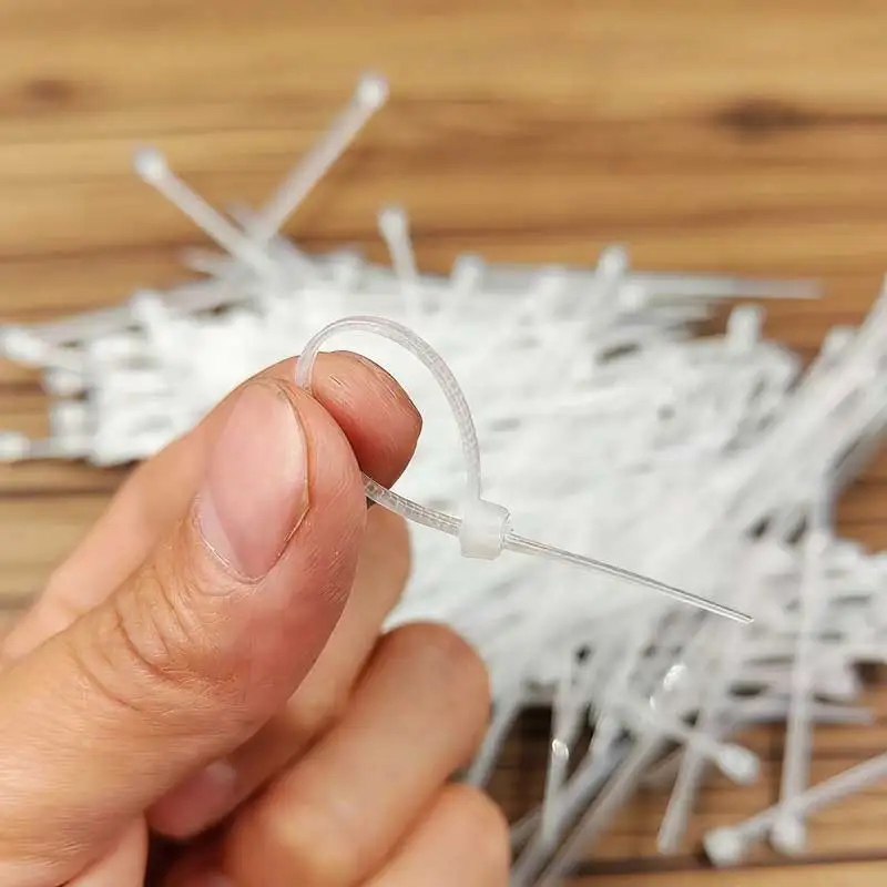 1000개 미니 나일론 케이블 타이 셀프 잠금 플라스틱 지퍼 타이 와이어 바인딩 랩 스트랩 DIY 케이블 정리 및 고정용