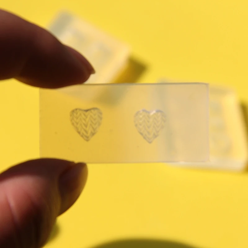 

N58F DIY Crafts UV Manicure Mold Crystal Epoxy Resin Mold Art Bear Heart Mold