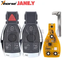 รีโมทรถยนต์อัจฉริยะ Xhorse VVDI BE สำหรับ Mercedes-Benz 315/434mhz W211 W212 W203 W204 W205 W210 W221 W222  3/4 ปุ่ม พร้อมเคส