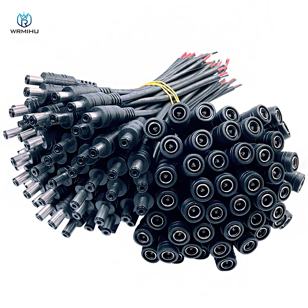 Description Picture 5 of item5PCS DC Male Female Connector Cable 5.5mm*2.1mm Power Plug Wire 2PIN Pigtail Connect Cord For LED Strip Light CCTV Camera Router