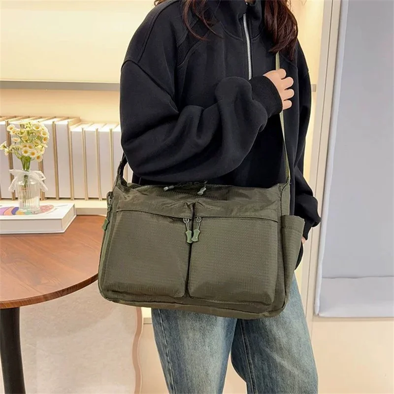 Borse a Tracolla Casual Multitasche per Donne, Borsa a Spalla in Nylon alla Moda, Grandi Borse da Donna, Borsa da Viaggio e Shopping Femminile - immagine 2