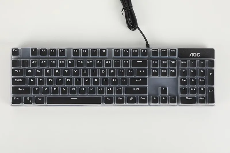 기계식 게이밍 키보드 실리콘 투명 커버 스킨 보호대 가드, AOC GK410 GK420 GK430 GK530
