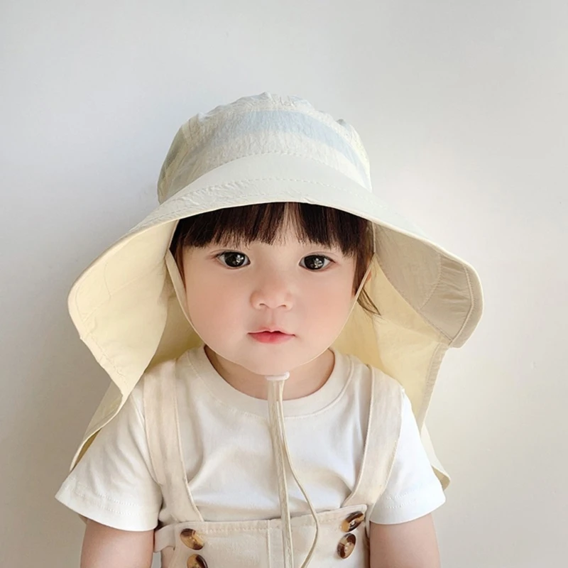 Toddler Hat Kids Flap Hat with Neck Flap Protections Bucket Hat