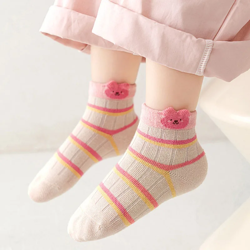 Chaussettes épaisses en coton pour enfants de 1 à 12 ans, 5 paires