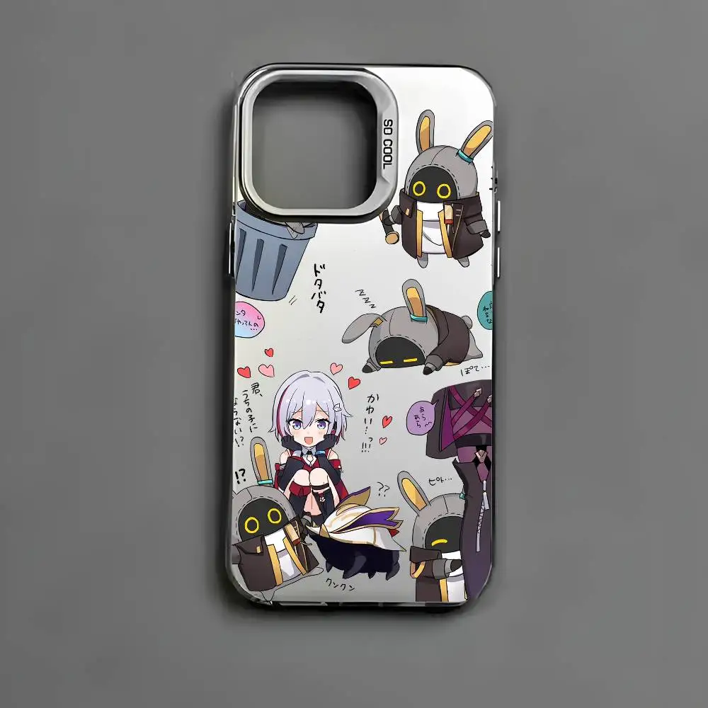 Zenless Zone Zero Bangboo Multicolor Matte Laser Metallic Aurora Phone Case