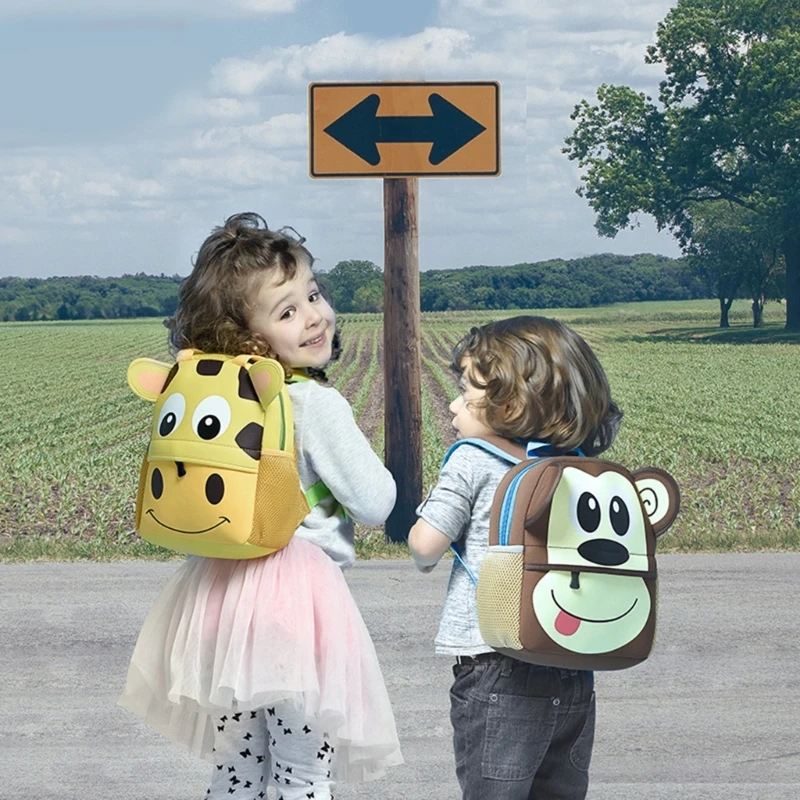 Cartoon School Bag Bookbag Daypack 3D Animal Shoulder Bag Kindergarten Backpack