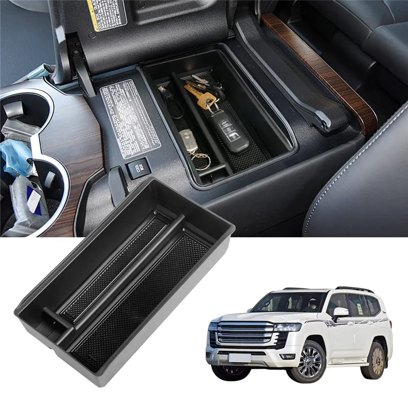ABNF1 PCS 자동차 팔걸이 보관함 중앙 제어 인테리어 보관 액세서리 Toyota Land Cruiser LC300 용 교체 부품