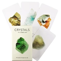 Crystals The Stone Deck Oracle Card Deck For Fate Divination Leisure Entertainment Card Game New High Quality Board Games 1