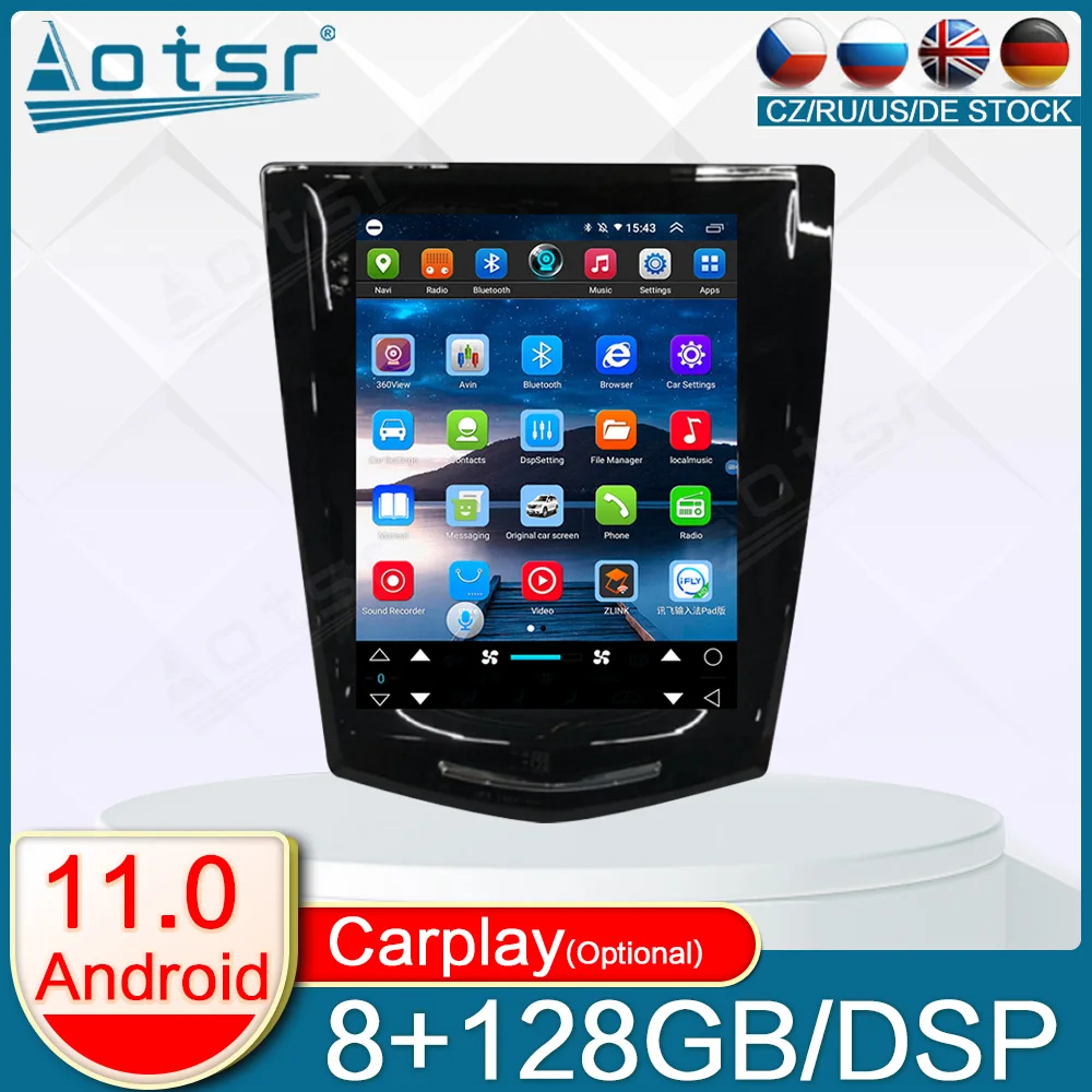 

Tesla For Cadillac ATS XTS CTS SRX 2013+ Android Car Radio Player GPS Navigation 360 Camera Auto Stereo Multimedia Carplay 4G