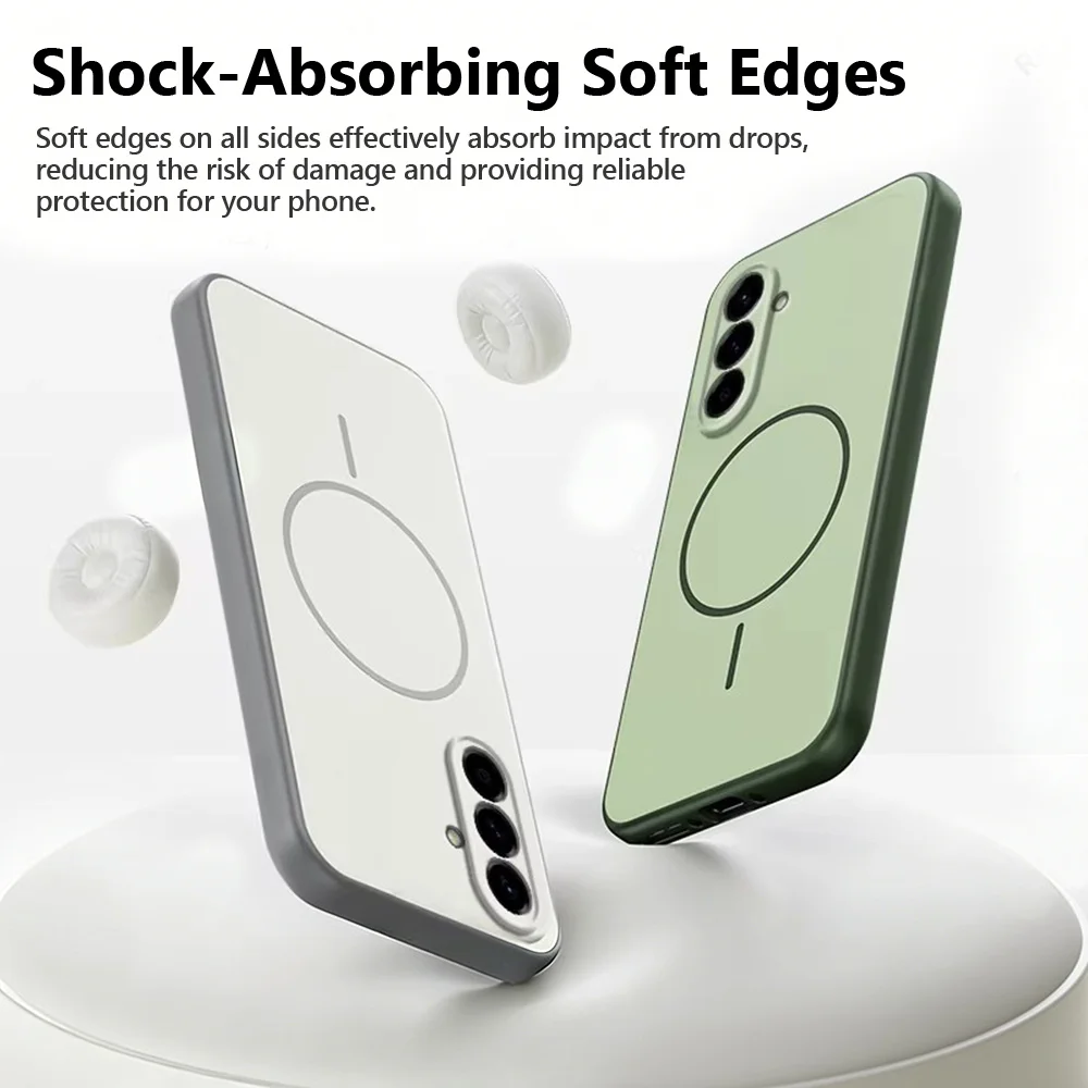 Sleek Magnetic TPU Phone Case with PC Cover